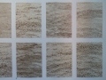 Time and the Ocean I, 2019, Pokerwork on paper, 10 panels, each 76x56cm, ArticulateUpstairs